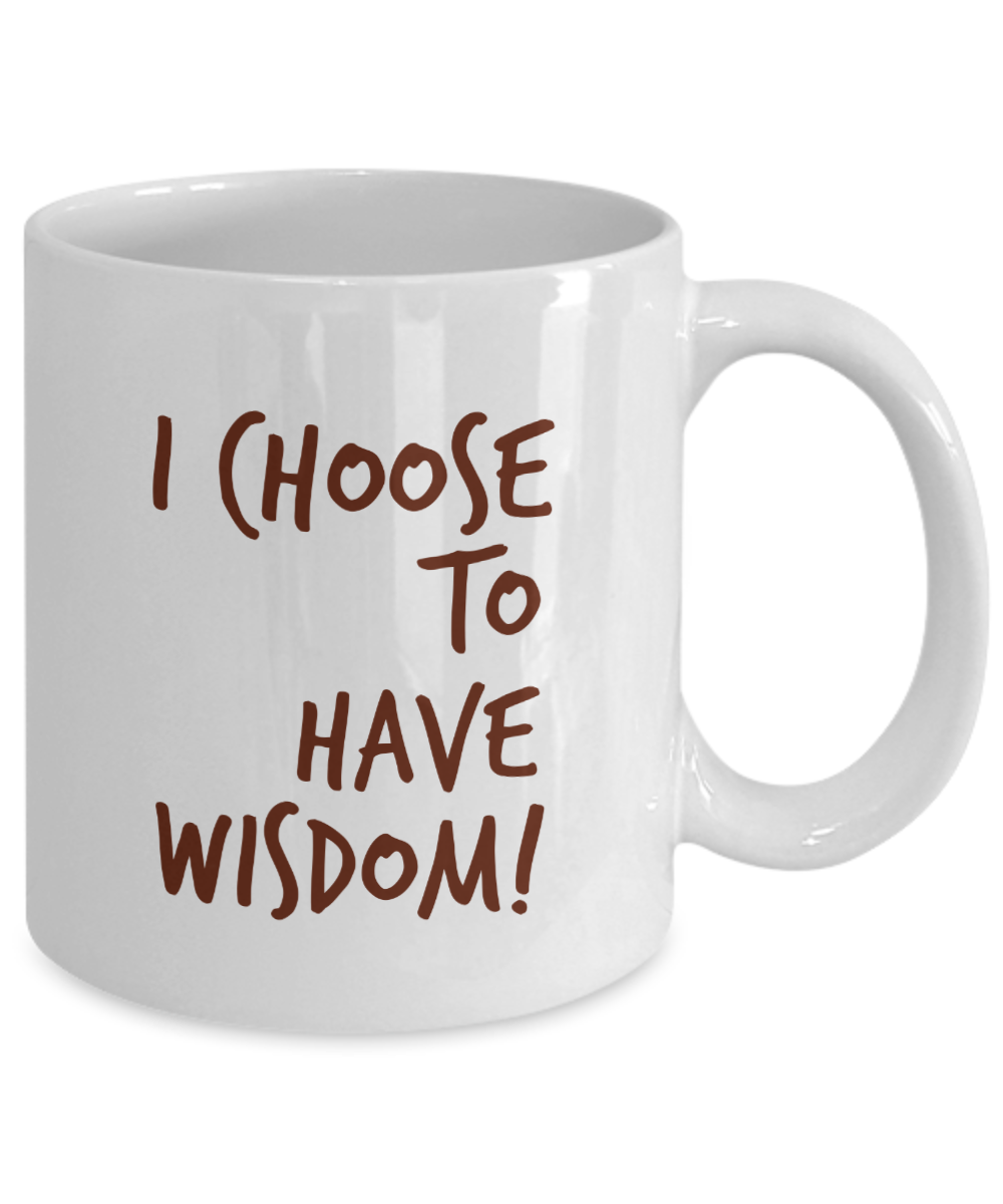 Health and Wisdom Mug Double sided Message - Capital Elements 2 Wellness and Fitness