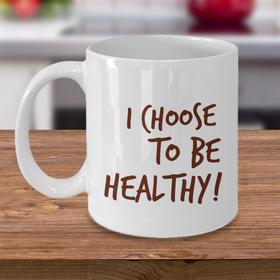 Health and Wisdom Mug Double sided Message - Capital Elements 2 Wellness and Fitness
