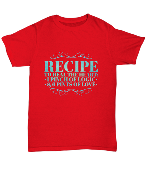Recipe Heart Healing T-Shirt - Capital Elements 2 Wellness and Fitness
