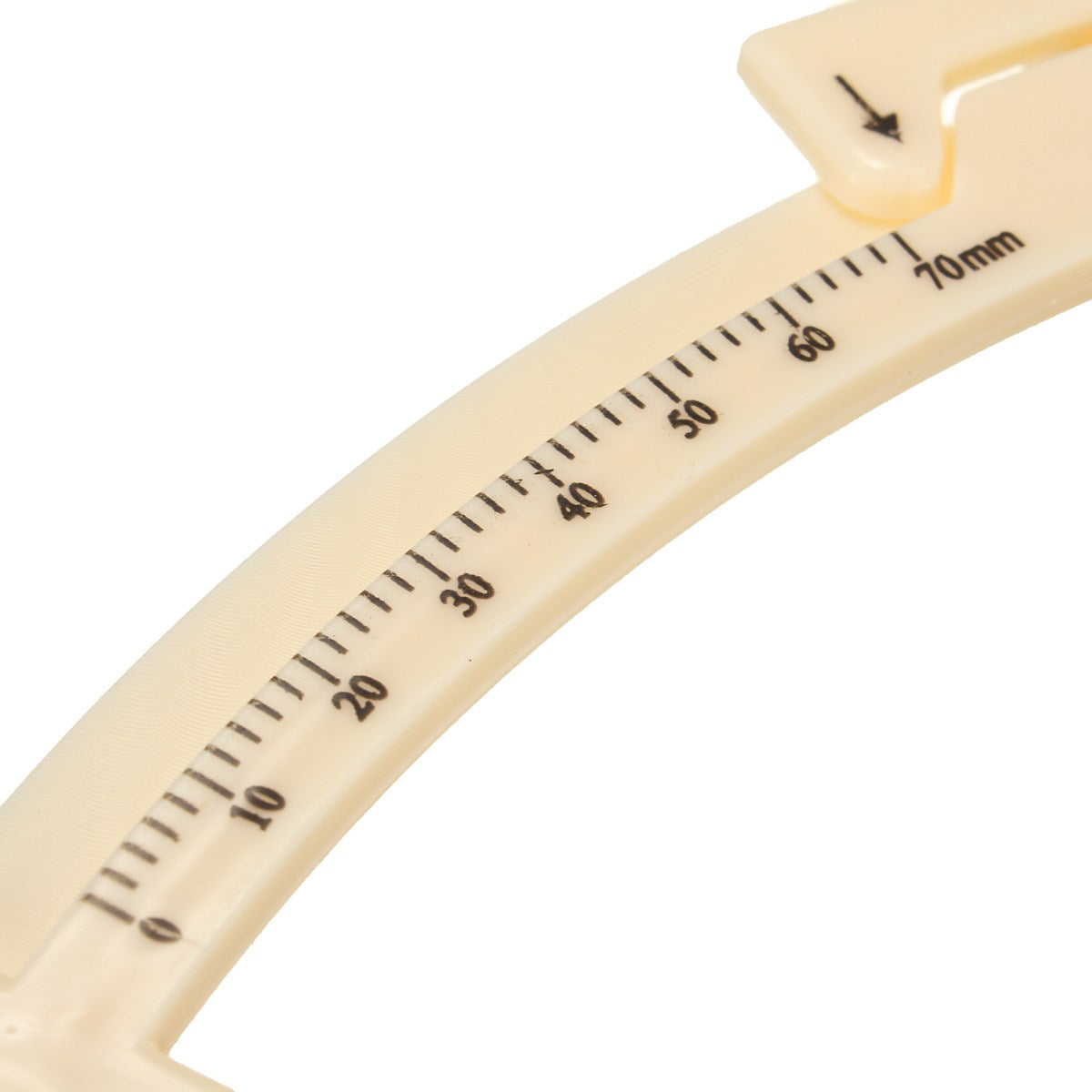 Plastic Body Fat Caliper Handheld Unisex Body Fat Measurement